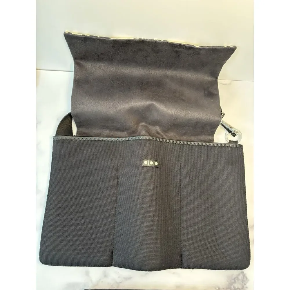 Shootsac Professional Camera Lens Crossbody Shoulder Bag Black/White Neoprene
